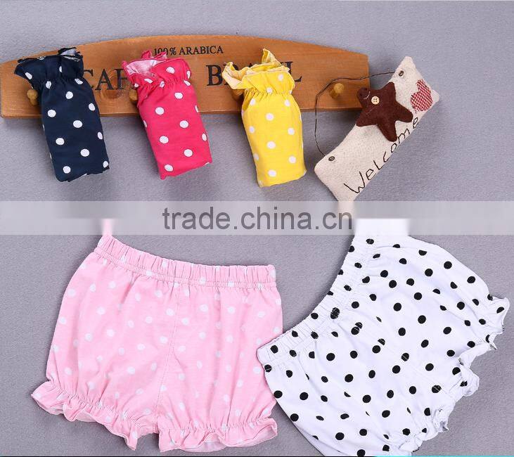 Polka Dots Elastic Bloomer Summer Children Clothes Summer Apparel Garments