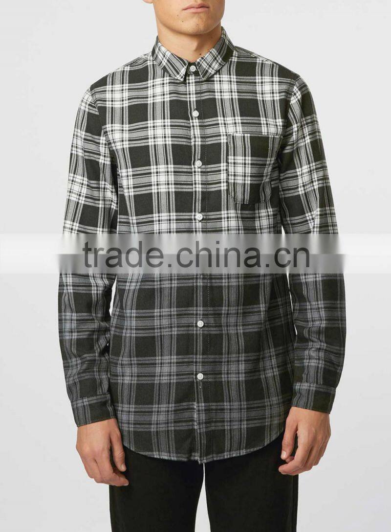 Man gingham shirts mens casual plaids dress casual shirts