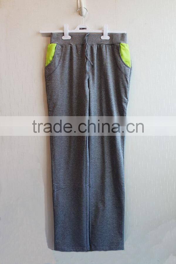 2016 Latest Design Ladies Sport Set 100% Cotton Sports Casual Suit Zipper Up Hoodie Suit Sportwear