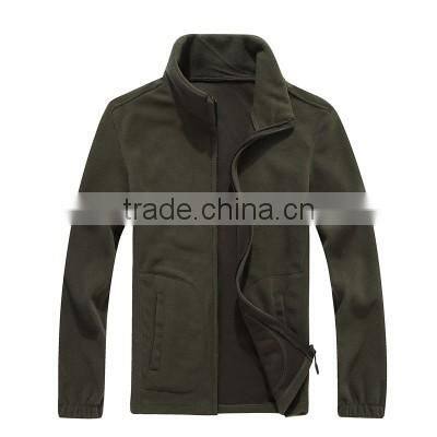 Fashion Design Long Zipper Men Hooded Fleece Jacket