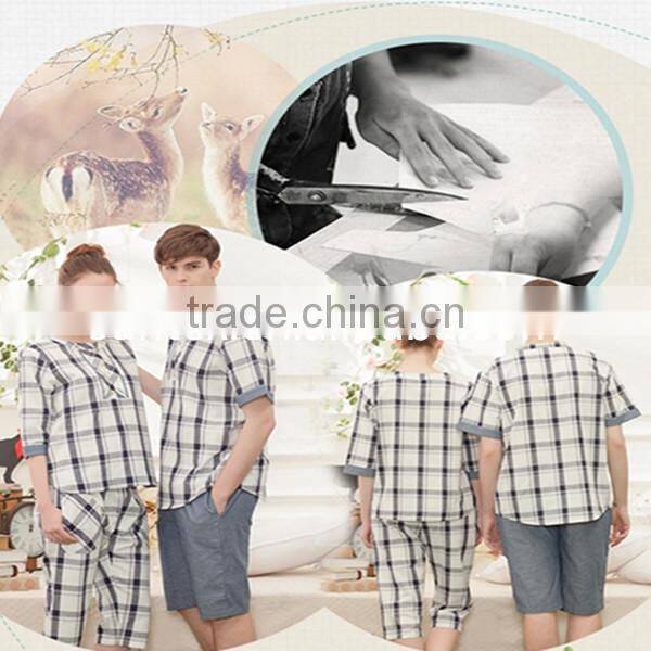 Custom Multi-styles Comfortable lover sleepwear Printed Casual Couple Pajamas
