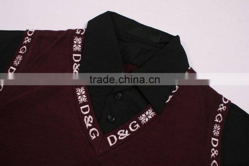 2015 Men Blank Pullover Custom Wholesale Sweaters