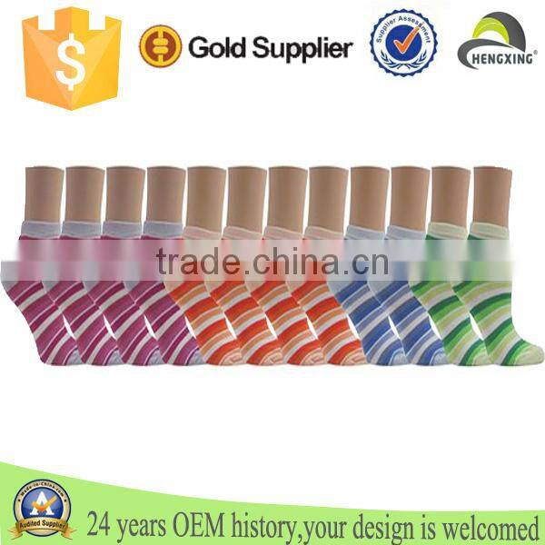 100% cotton socks, socks women, red and white striped socks