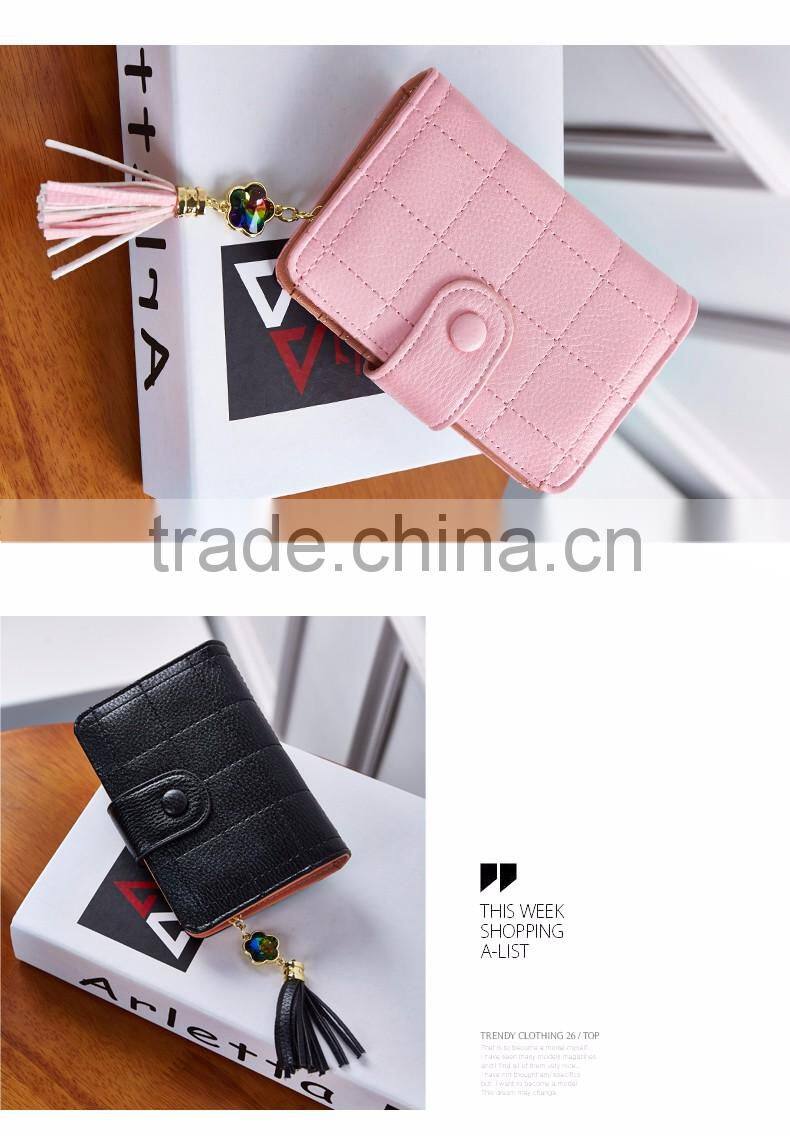 Classic Style Ladies Mini Card Wallets High Quality Popular Women Small Coin Wallet Purse Bag