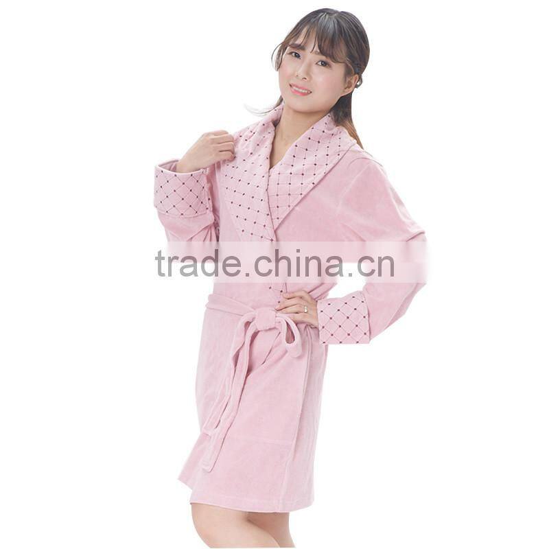 80% Cotton 20% Polyester Women Luxury Bathrobe