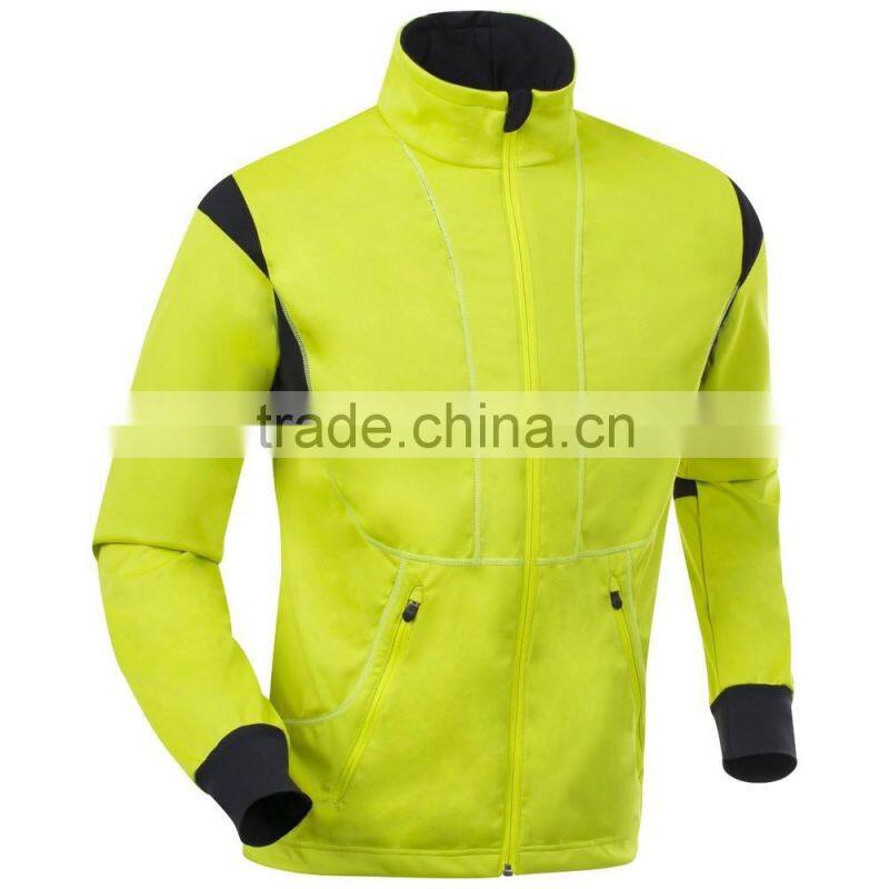 OEM Service Supply reflective logo mens cycling jacket