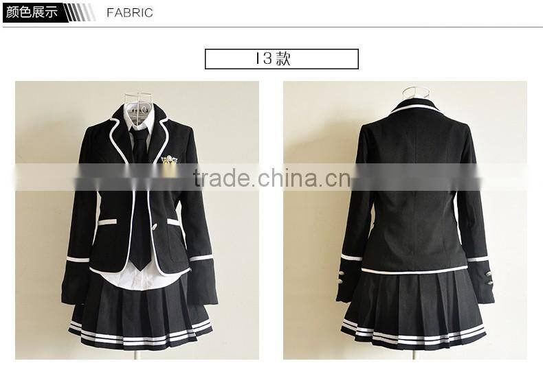 Juqian Wholesale China Factory Price Fashionable Korean High School Uniform Blazer suits jacket