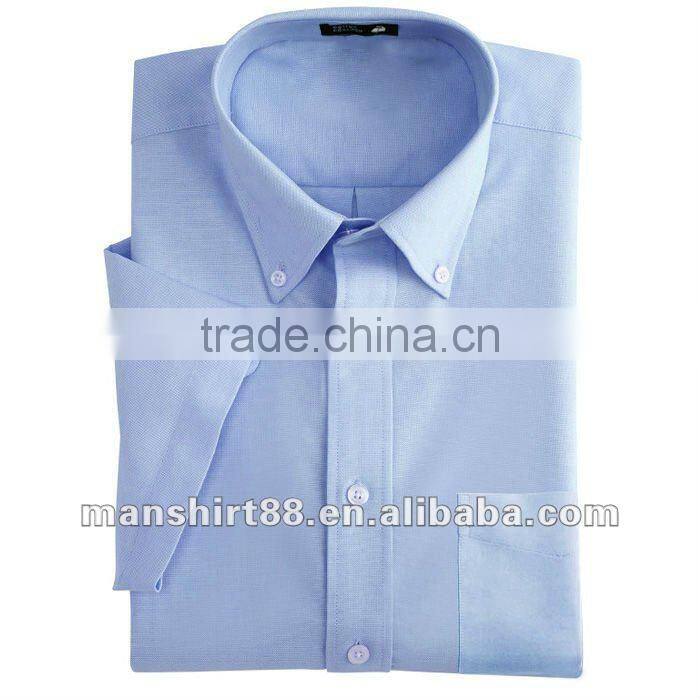2016 multicolor man's oxford button-down collar short sleeve dress shirt