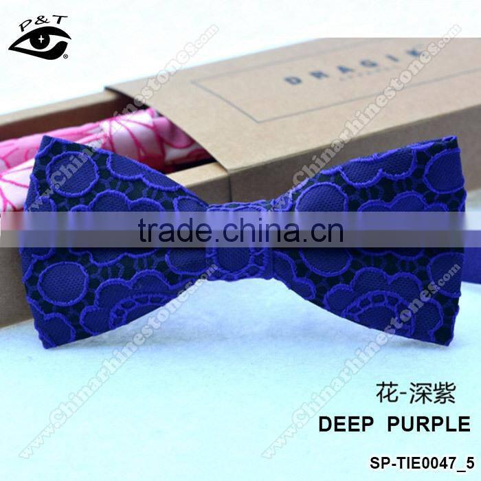 New Design High quality Jacquard Floral Bow Tie For Wedding party dance