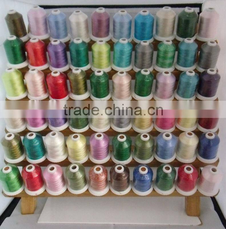 superior quality 100 rayon embroidery thread for fabric from China