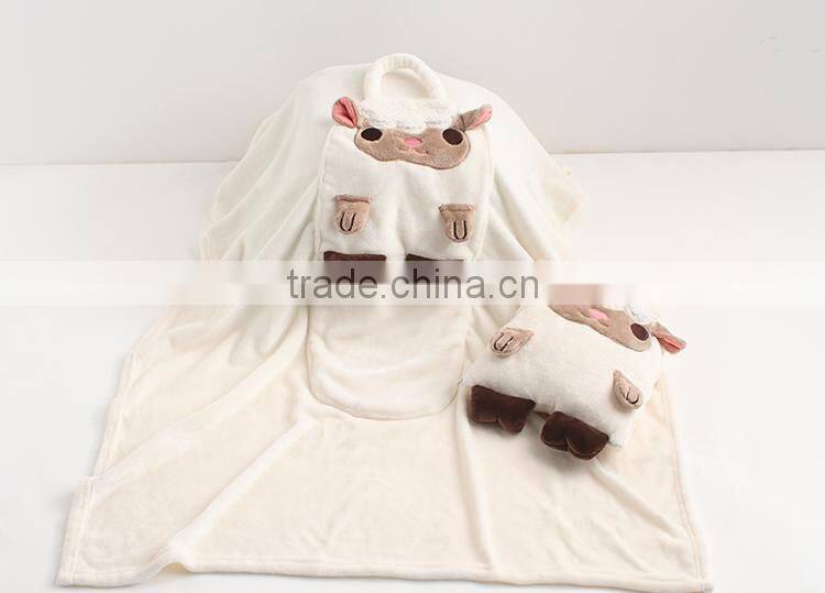 Custom comfortable and safe baby blanket animal baby blanket toys