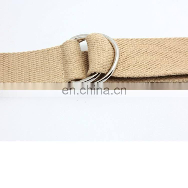 2015 Leisure Pure Color Canvas Webbing Belt Wholesale