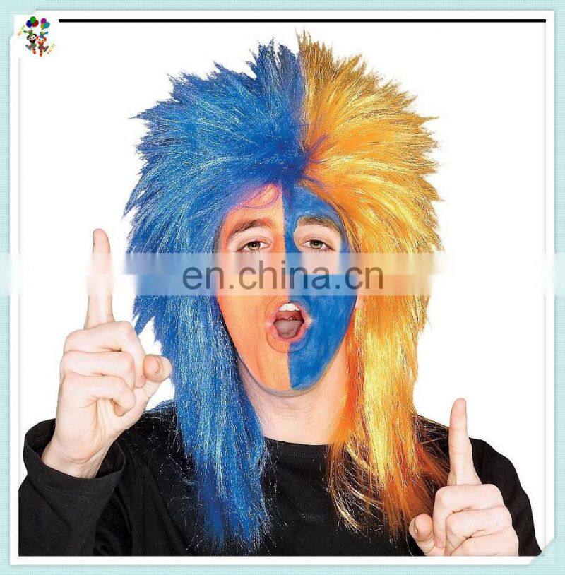 Two Colors Sports Fan Punk Rock Party Synthetic Wigs HPC-0042