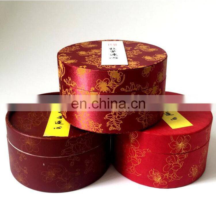 China factory wholesale customized round shape luxury design cardboard paper box for tea/food packaging