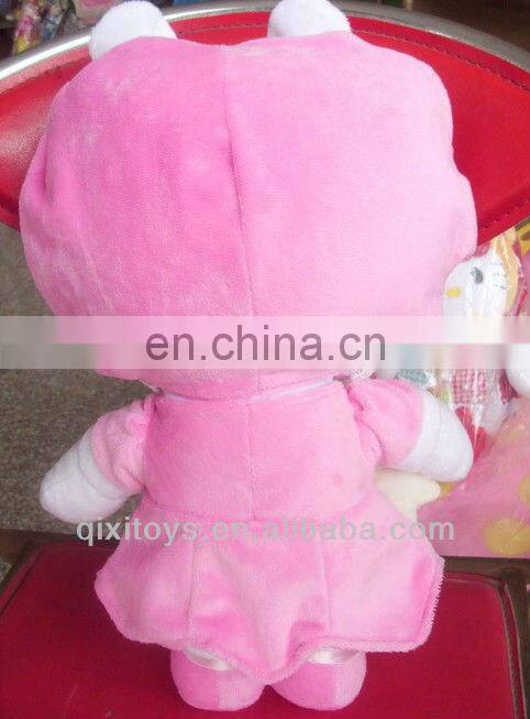 short plush mother and son dog