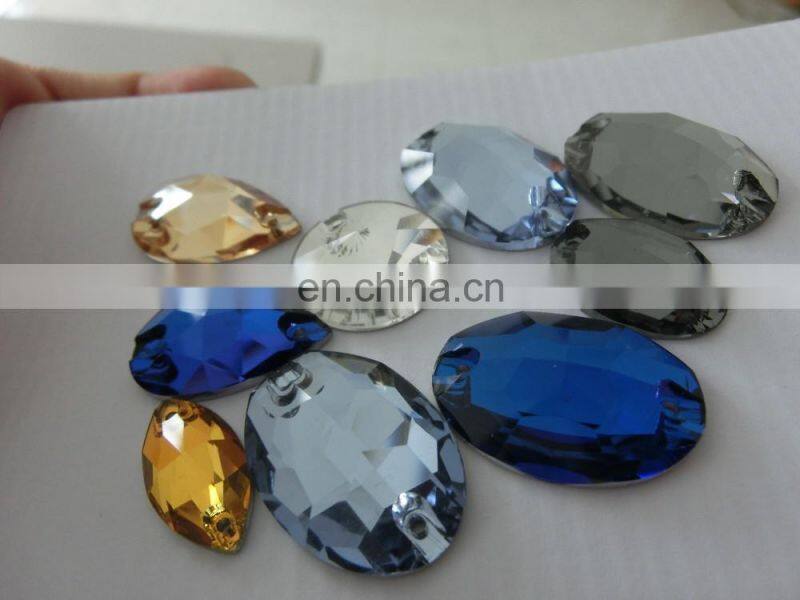 China wholesale sapphire sew on crystal beads elegant crystal stone