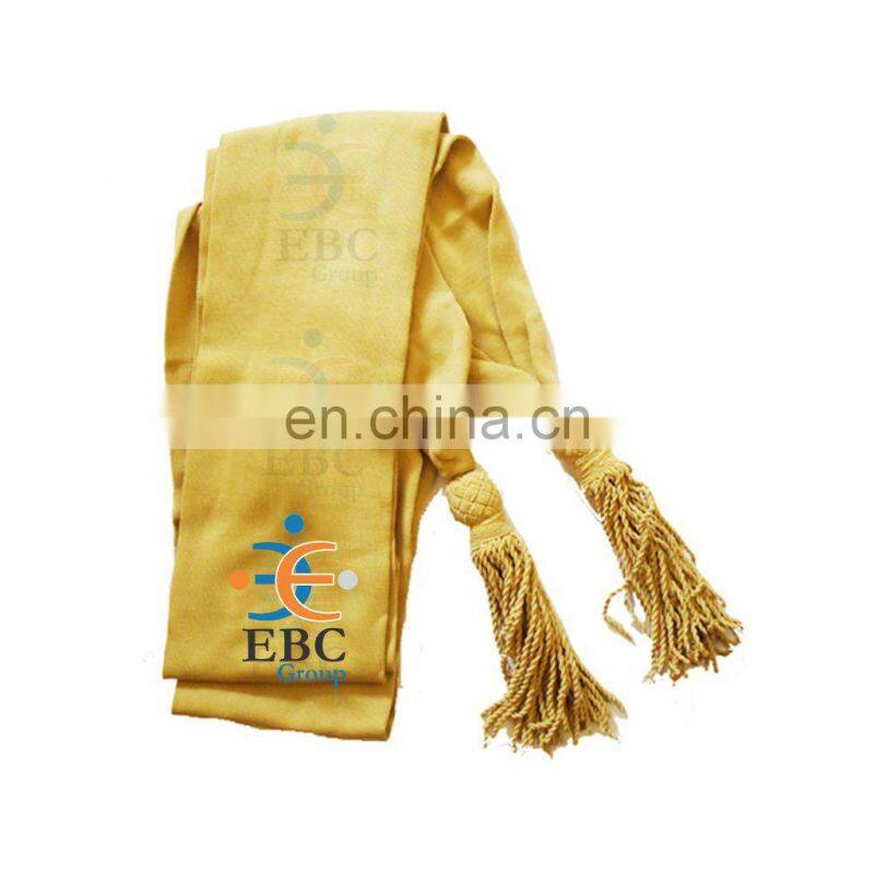 Ceremonial Velvet Matt Polyester Satin Party Sashes With Printing