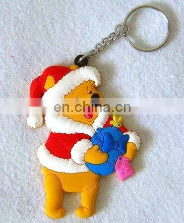 custom cheap soft pvc 2D 3D logo keychain