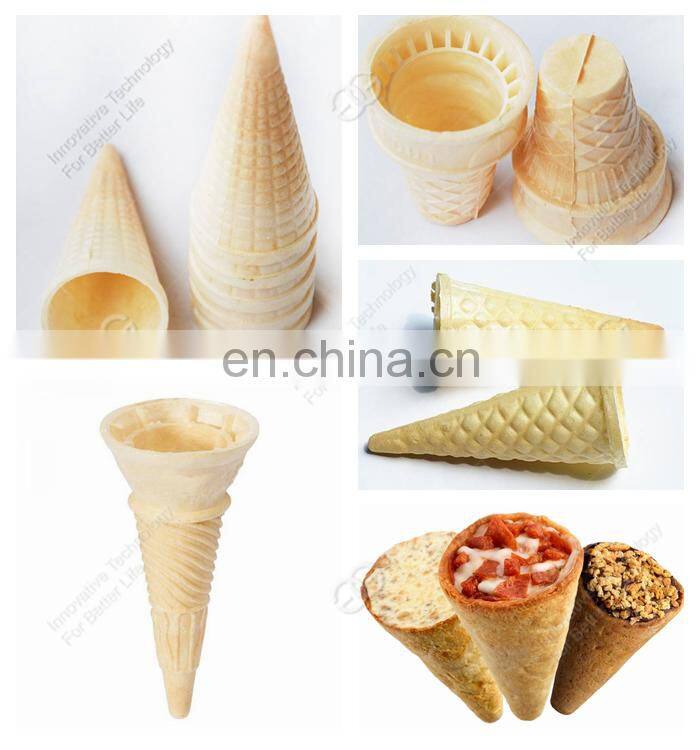 Commercial Ice Cream Snow Cone Making Production Line Price Pizza Cone Maker Machine