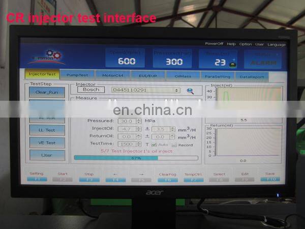 CRS-708C flow meter sensor common rail injector tester