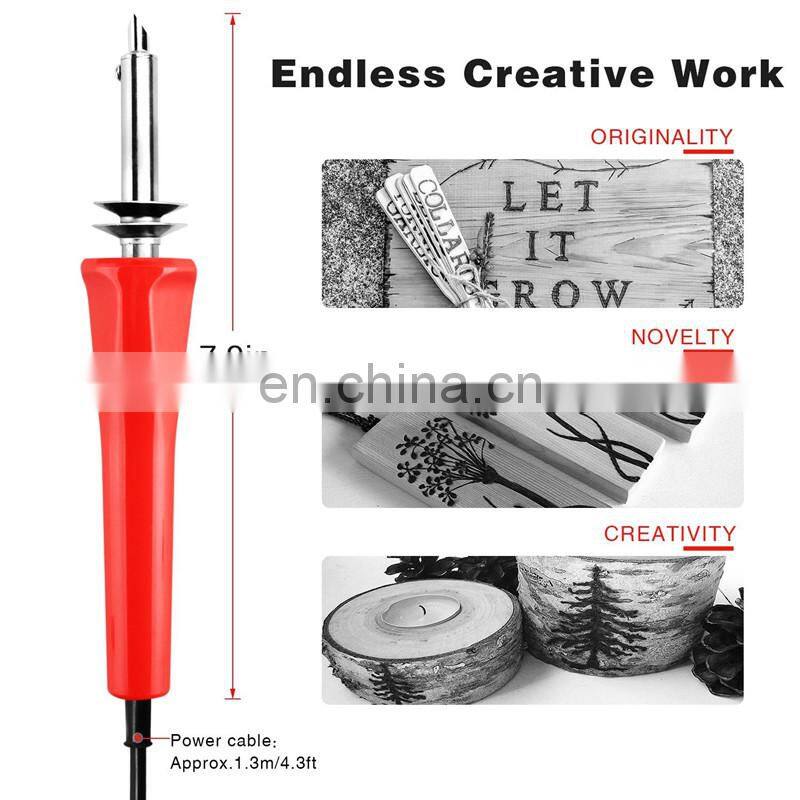 38pcs Wood Burning Kit for Wood Burning/Carving/Embossing/Soldering with Carrying Case, wood burning iron set