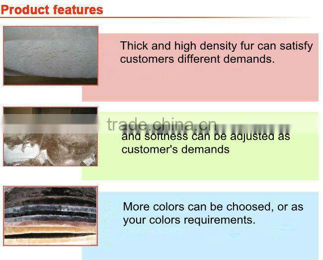 wholesale long pile fur fabric made in china