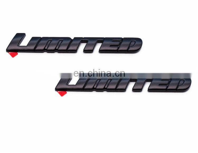 Car Body Sticker Overlay Limited Black Letter Car Emblem Badge