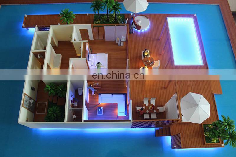 Lanhufushi Resort Maldives interior scale model, Classic architectural design