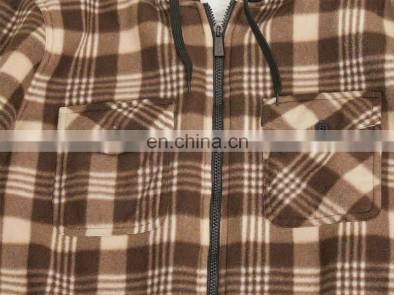 Christmas autumn and winter men's plus velvet thick warm jacket inch shirt men's trend student plaid shirt lamb velvet jacket