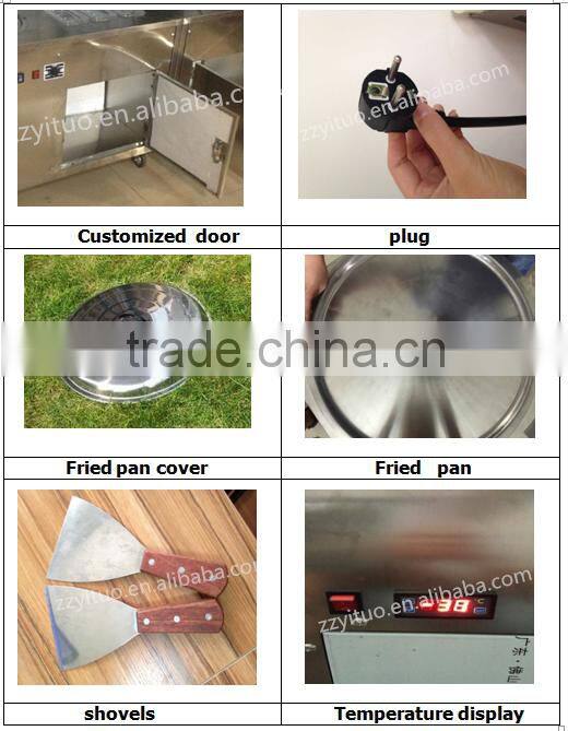 2016 New Style -30 Degree Fried Ice Cream Machine Single Pan Roll Ice Cream Machine
