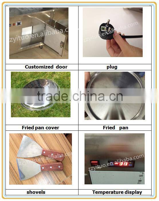 Good Feedback and Fashionable Design Stir Ice Cream Roll Machine