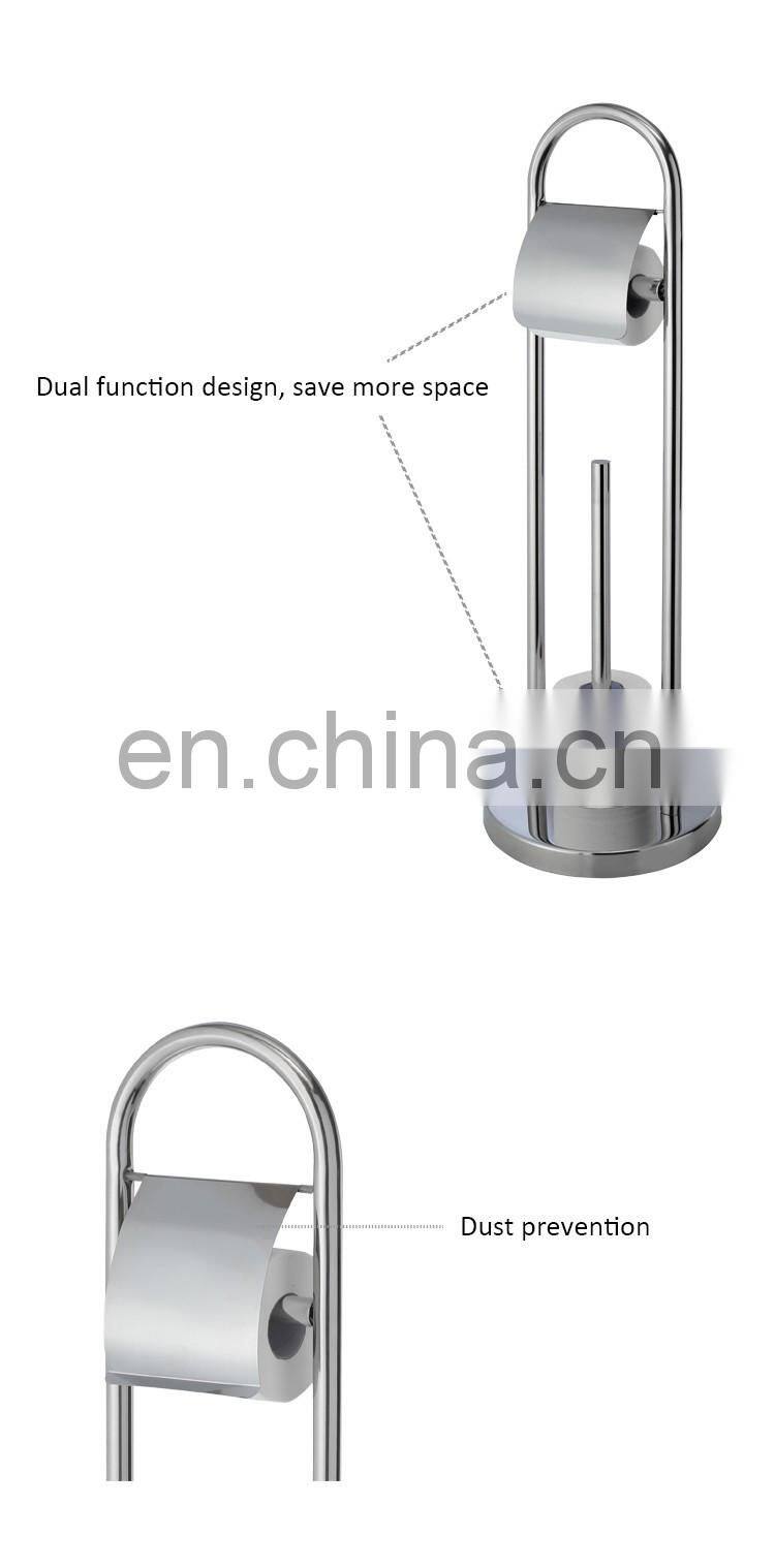 Stainless Steel Free Standing Toilet Paper Holder
