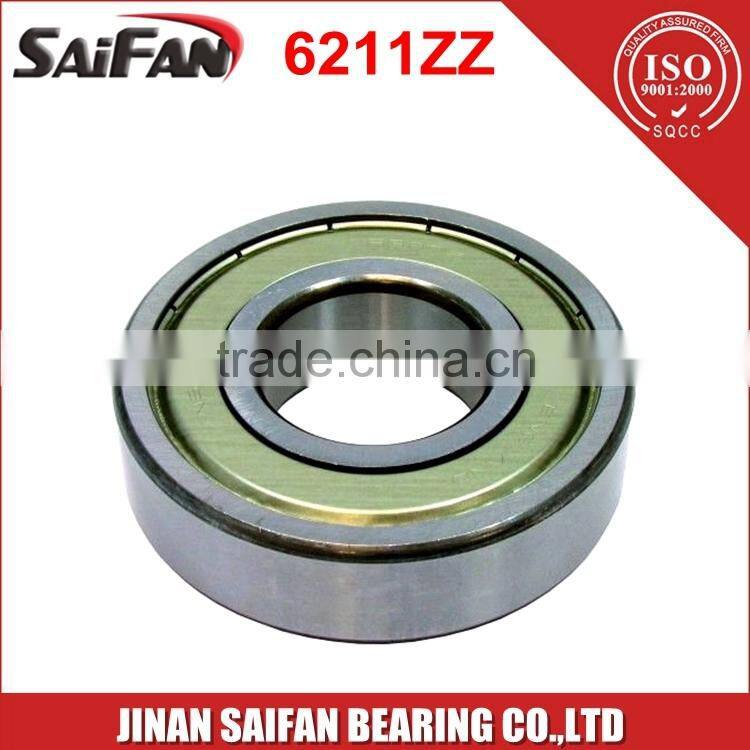 Textile machine Bearing 6211 Deep Groove Ball Bearing 6211zz 55*100*21mm