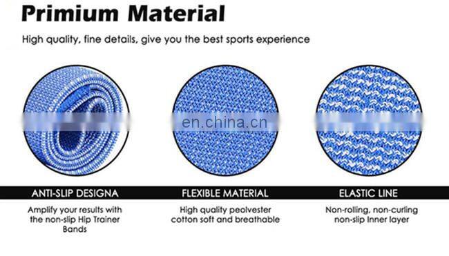 Eco-friendly New Textile Fabric Resistance Loops Bands Set For Legs