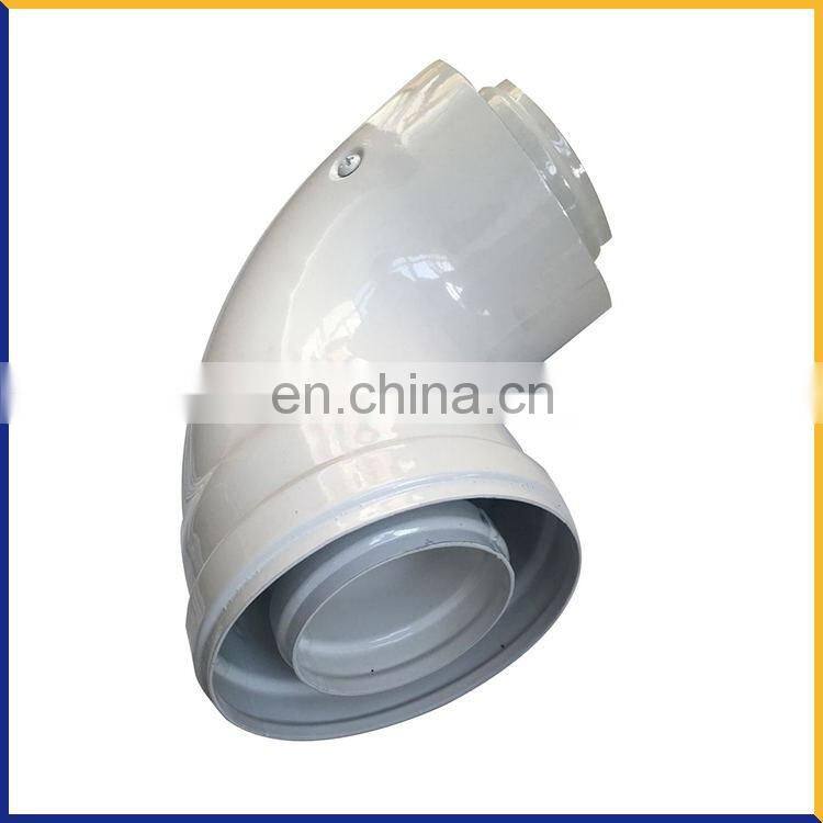 90 Degree aluminum 60 100 mm coaxial elbow for gas boiler flue