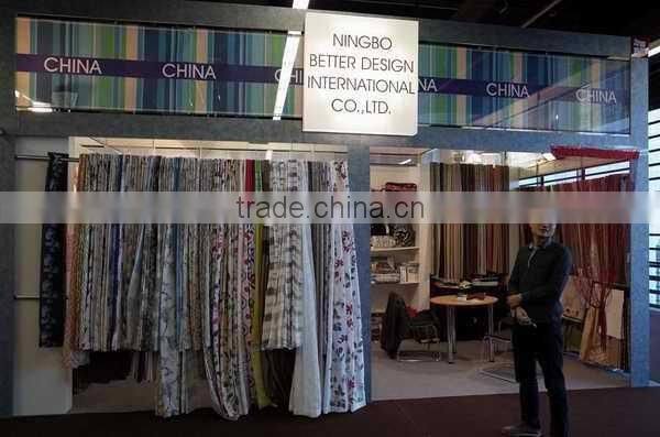 100% polyester Luxury window curtain with fancy valance