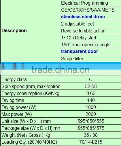 6KG Air Tumbel Clothes Dryer