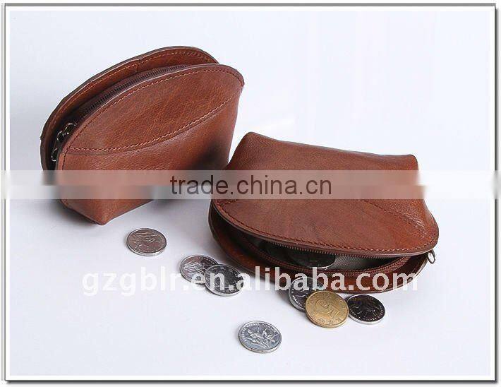 Custom leather coin pouch,leather coin purse,coin notecase with leather