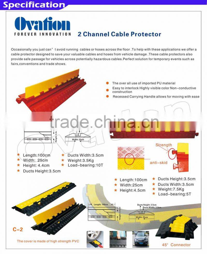 outdoor spot PU rubber cable protector