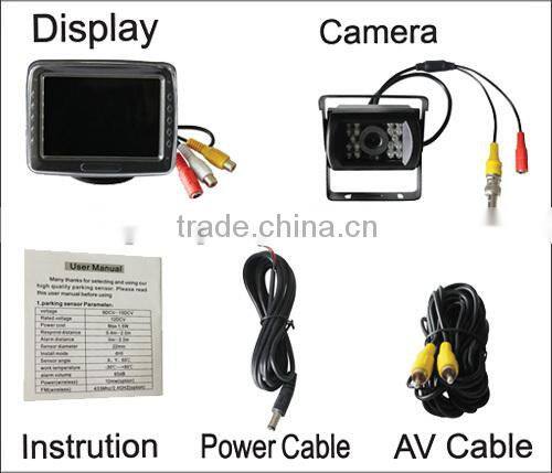 4.3inch lcd car monitor and truck camera car parking equipment