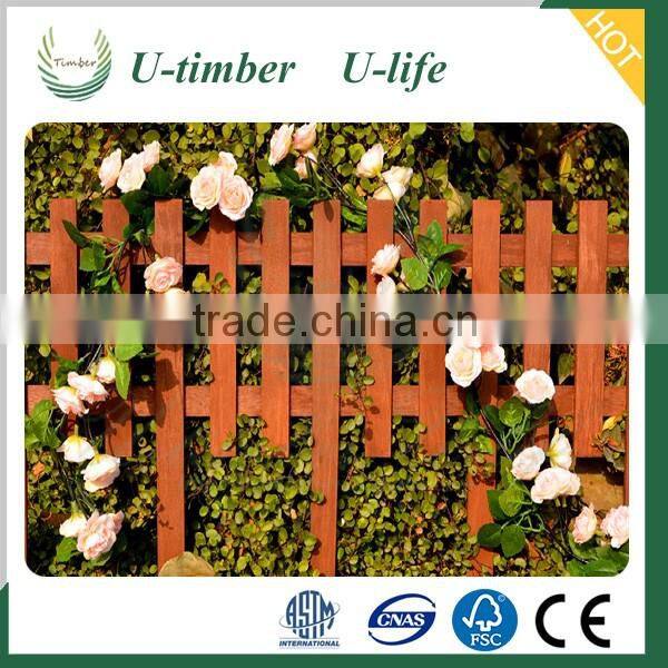 Latest designs WPC composite outdoor garden fence panels