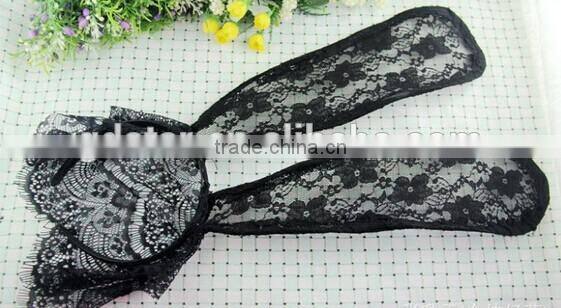 Hot sale Custom Logo Lace Bunny Ears For Party