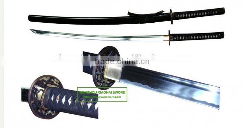 high quality damascus steel high carbon steel dragon handmade katana samurai sword HK065