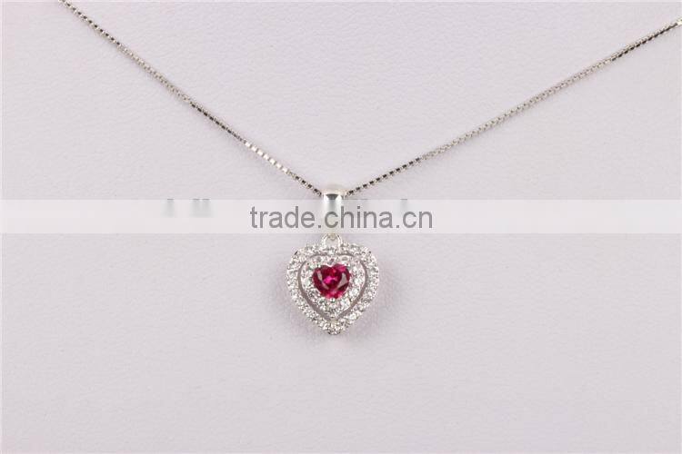 2015 new design silver jewelry for girl 925 sterling silver pendent necklace