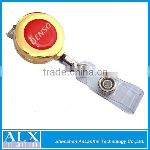 High quality purple retractable heavy duty badge reel