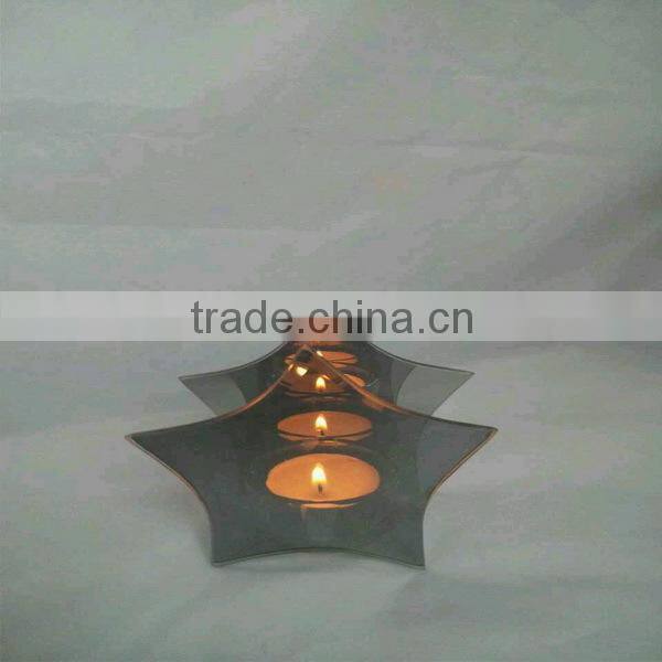 2015 new star shape tealight candle holder,reflective candle holder,candlelight factory