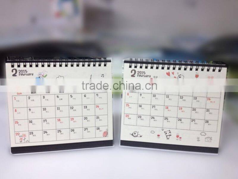 2016 The latest desktop calendar new design desk calendar printing