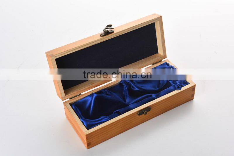pine paulownia wood wine box for 1 bottles