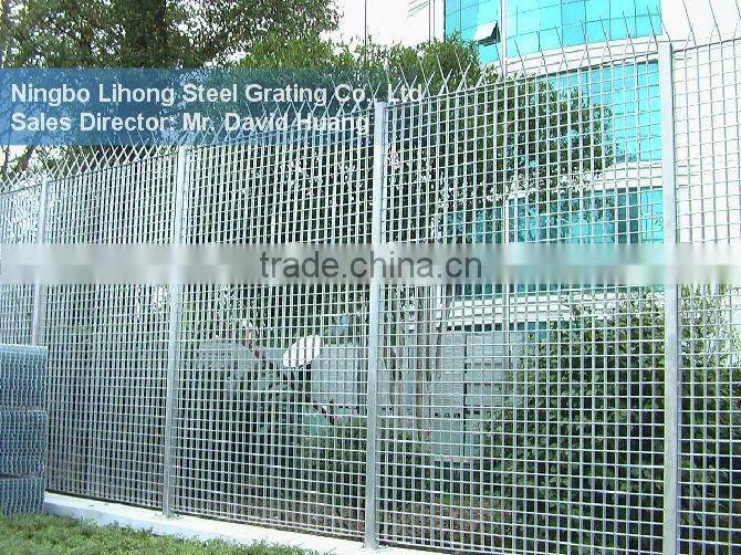 galvanized panoramica fence, galvanized panoramica steel grating fence. panoramica grating fence