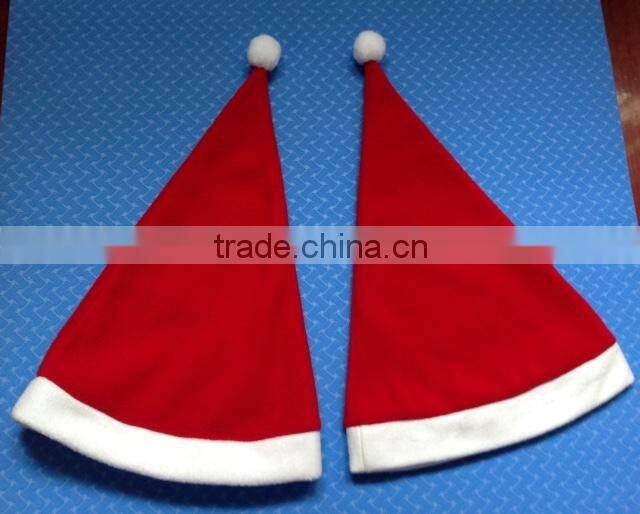 2015 wholesale fleece Santa hat,Christmas hat